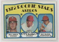 1972 Rookie Stars - Bill Greif, J.R. Richard, Ray Busse