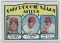 1972 Rookie Stars - Bill Greif, J.R. Richard, Ray Busse