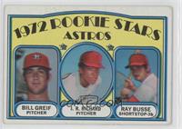 1972 Rookie Stars - Bill Greif, J.R. Richard, Ray Busse [Good to VG&#…