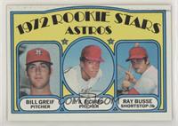 1972 Rookie Stars - Bill Greif, J.R. Richard, Ray Busse