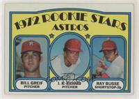 1972 Rookie Stars - Bill Greif, J.R. Richard, Ray Busse