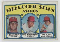 1972 Rookie Stars - Bill Greif, J.R. Richard, Ray Busse [Good to VG&#…