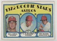 1972 Rookie Stars - Bill Greif, J.R. Richard, Ray Busse