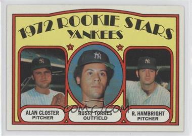 1972 Topps - [Base] #124 - 1972 Rookie Stars - Alan Closter, Rusty Torres, Roger Hambright