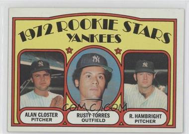 1972 Topps - [Base] #124 - 1972 Rookie Stars - Alan Closter, Rusty Torres, Roger Hambright