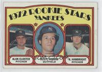 1972 Rookie Stars - Alan Closter, Rusty Torres, Roger Hambright [Good to&n…