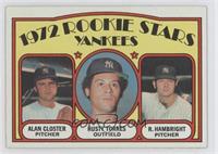 1972 Rookie Stars - Alan Closter, Rusty Torres, Roger Hambright