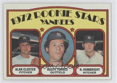 1972 Topps - [Base] #124 - 1972 Rookie Stars - Alan Closter, Rusty Torres, Roger Hambright
