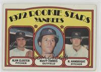 1972 Rookie Stars - Alan Closter, Rusty Torres, Roger Hambright [Poor to&n…