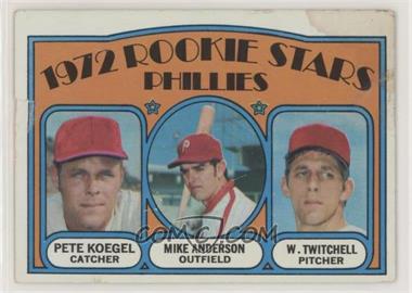 1972 Topps - [Base] #14 - 1972 Rookie Stars - Pete Koegel, Mike Anderson, Wayne Twitchell [Poor to Fair]