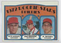 1972 Rookie Stars - Pete Koegel, Mike Anderson, Wayne Twitchell [Good to&n…