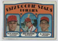 1972 Rookie Stars - Pete Koegel, Mike Anderson, Wayne Twitchell [Poor to&n…