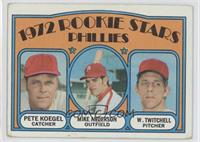 1972 Rookie Stars - Pete Koegel, Mike Anderson, Wayne Twitchell [Noted]