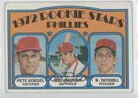 1972 Rookie Stars - Pete Koegel, Mike Anderson, Wayne Twitchell [Noted]
