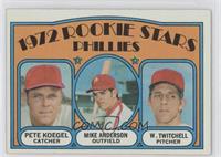 1972 Rookie Stars - Pete Koegel, Mike Anderson, Wayne Twitchell