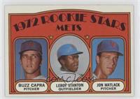 1972 Rookie Stars - Buzz Capra, Leroy Stanton, Jon Matlack