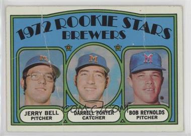 1972 Topps - [Base] #162 - 1972 Rookie Stars - Jerry Bell, Darrell Porter, Bob Reynolds (Jerry Bell and Darrell Porter Photos are Reversed) [COMC RCR Poor]