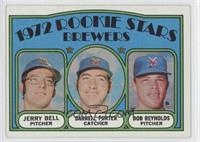 1972 Rookie Stars - Jerry Bell, Darrell Porter, Bob Reynolds (Jerry Bell and Da…