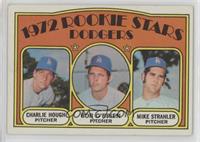 1972 Rookie Stars - Charlie Hough, Bob O'Brien, Mike Strahler