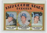 1972 Rookie Stars - Charlie Hough, Bob O'Brien, Mike Strahler