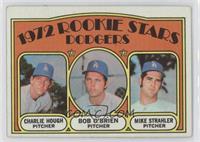 1972 Rookie Stars - Charlie Hough, Bob O'Brien, Mike Strahler [Noted]