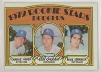 1972 Rookie Stars - Charlie Hough, Bob O'Brien, Mike Strahler