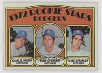 1972 Rookie Stars - Charlie Hough, Bob O'Brien, Mike Strahler