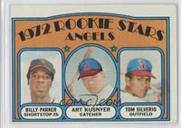 1972 Rookie Stars - Billy Parker, Art Kusnyer, Tom Silverio [Good to …