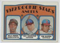 1972 Rookie Stars - Billy Parker, Art Kusnyer, Tom Silverio