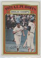 1971 A.L. Playoffs - Orioles Champs! [Poor to Fair]