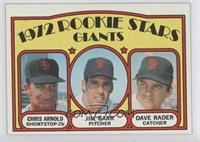 1972 Rookie Stars - Chris Arnold, Jim Barr, Dave Rader