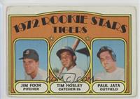 1972 Rookie Stars - Jim Foor, Tim Hosley, Paul Jata [Poor to Fair]