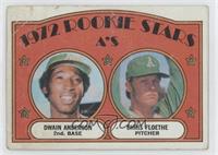 1972 Rookie Stars - Dwain Anderson, Chris Floethe [Good to VG‑E…