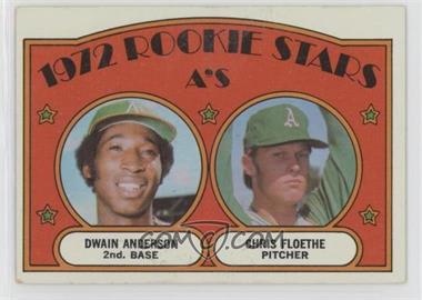 1972 Topps - [Base] #268 - 1972 Rookie Stars - Dwain Anderson, Chris Floethe