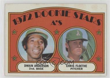 1972 Topps - [Base] #268 - 1972 Rookie Stars - Dwain Anderson, Chris Floethe