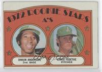 1972 Rookie Stars - Dwain Anderson, Chris Floethe [Noted]