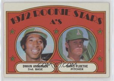 1972 Topps - [Base] #268 - 1972 Rookie Stars - Dwain Anderson, Chris Floethe