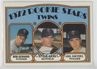 1972 Rookie Stars - Bob Gebhard, Steve Brye, Hal Haydel