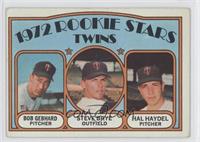 1972 Rookie Stars - Bob Gebhard, Steve Brye, Hal Haydel