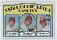 1972 Rookie Stars - Bill Fahey, Jim Mason, Tom Ragland