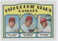 1972 Rookie Stars - Bill Fahey, Jim Mason, Tom Ragland [Good to VG…