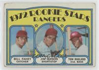 1972 Rookie Stars - Bill Fahey, Jim Mason, Tom Ragland [Poor to Fair]