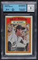 In Action - Billy Martin [JSA Certified Encased by BGS]