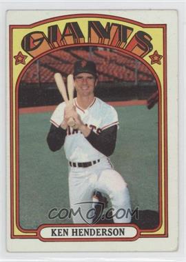 1972 Topps - [Base] #443 - Ken Henderson [Good to VG‑EX]