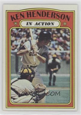 1972 Topps - [Base] #444 - In Action - Ken Henderson