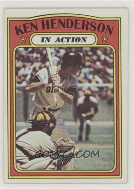 1972 Topps - [Base] #444 - In Action - Ken Henderson