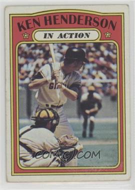 1972 Topps - [Base] #444 - In Action - Ken Henderson