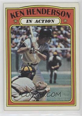 1972 Topps - [Base] #444 - In Action - Ken Henderson