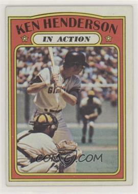 1972 Topps - [Base] #444 - In Action - Ken Henderson [COMC RCR Excellent]