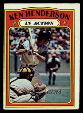 1972 Topps - [Base] #444 - In Action - Ken Henderson [VG]
